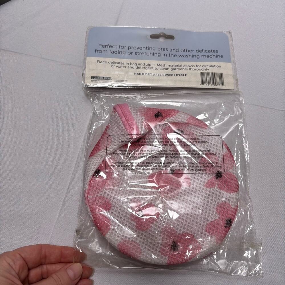 Delicate Bra Wash Bag - Pink Floral - Picture 4 of 6